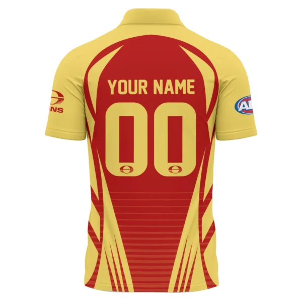 Gold Coast SUNS AFL Exclusive Logo Polo Shirt QTVA280625AFL05GCFC-PL - Image 3
