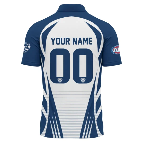 Geelong Cats AFL Exclusive Logo Polo Shirt QTVA280625AFL05GEEL-PL - Image 3