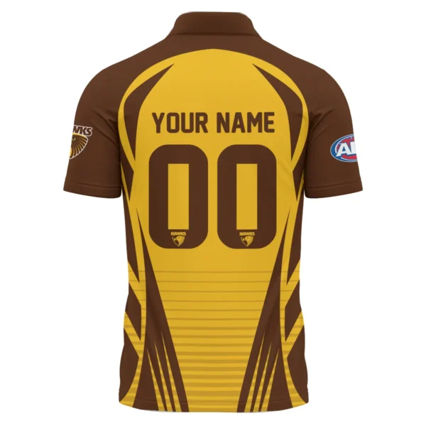 Hawthorn Hawks AFL Exclusive Logo Polo Shirt QTVA280625AFL05HAW-PL - Image 3