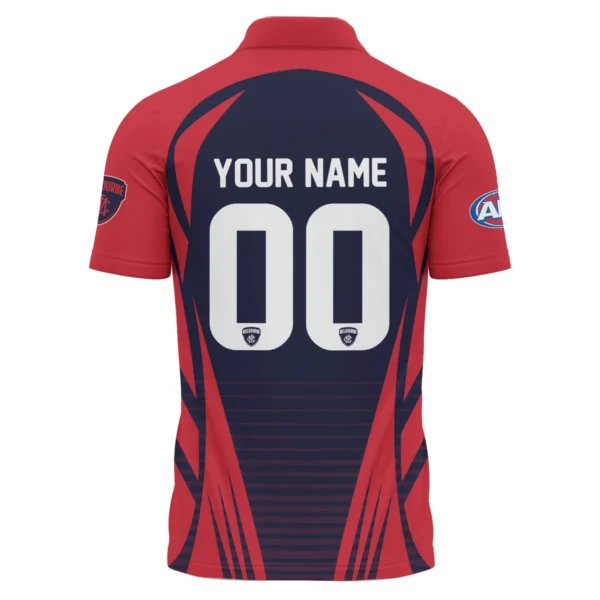 Melbourne Demons AFL Exclusive Logo Polo Shirt QTVA280625AFL05MELB-PL - Image 3