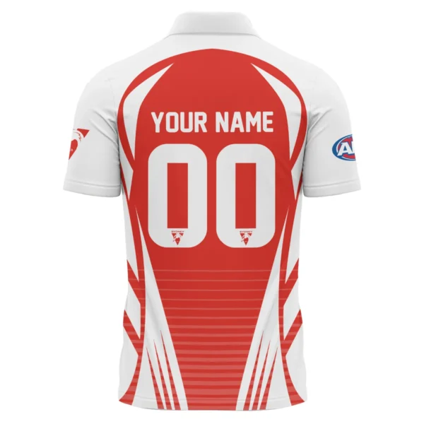 Sydney Swans AFL Exclusive Logo Polo Shirt QTVA280625AFL05SYD-PL - Image 3