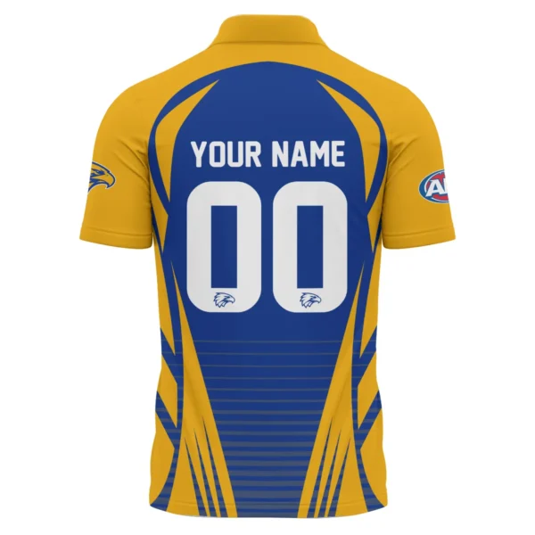 West Coast Eagles AFL Exclusive Logo Polo Shirt QTVA280625AFL05WCE-PL - Image 3