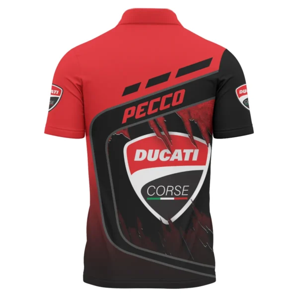 Francesco Bagnaia Ducati Lenovo Team Exclusive Logo Polo Shirt QTVAGP060625A7DUC-PL - Image 3