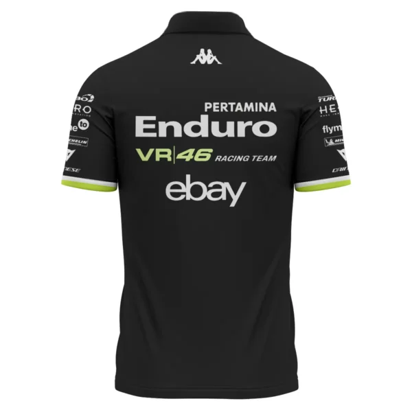 VR46 Racing Team Exclusive Logo Polo Shirt QTVAGP120625A15VR46-PL - Image 3
