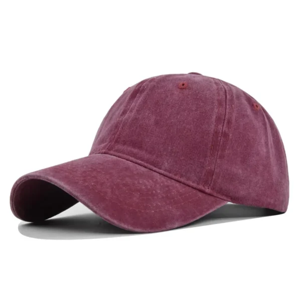 Adelaide Crows AFL Exclusive Logo Washed Cotton Baseball Cap - Printed With Box HOAFL100525BC01ADEL - Rose - Image 2