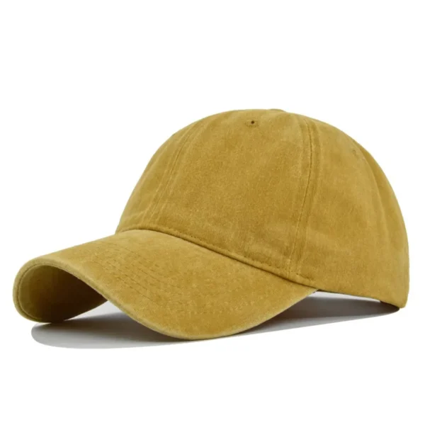 Adelaide Crows AFL Exclusive Logo Washed Cotton Baseball Cap - Printed With Box HOAFL100525BC01ADEL - Yellow - Image 2