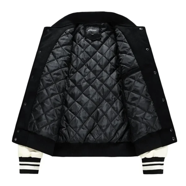 Adelaide Crows AFL Exclusive Logo Leather Baseball Jacket Sleeves HOAFL310525BBJ01ADEL - Gray - Image 3
