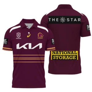 Brisbane Broncos NRL Exclusive Logo Polo Shirt QTVA050625NRL01BRI-PL