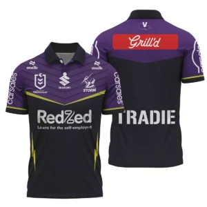 Melbourne Storm NRL Exclusive Logo Polo Shirt QTVA050625NRL01MEL-PL