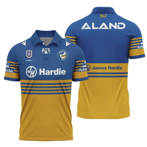 Parramatta Eels NRL Exclusive Logo Polo Shirt QTVA050625NRL01PAR-PL