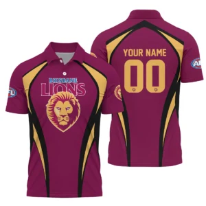Brisbane Lions AFL Exclusive Logo Polo Shirt QTVA250625AFL03BL-PL