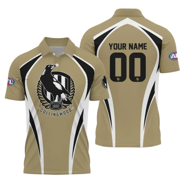 Collingwood Magpies AFL Exclusive Logo Polo Shirt QTVA250625AFL03COLL-PL