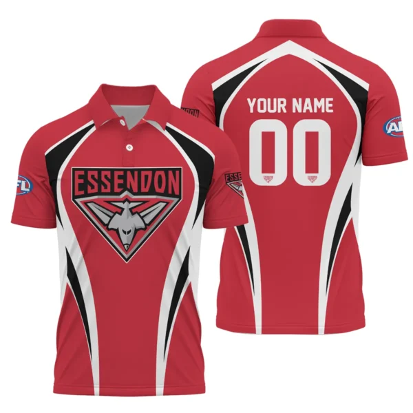 Essendon Bombers AFL Exclusive Logo Polo Shirt QTVA250625AFL03ESS-PL