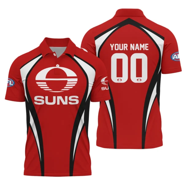 Gold Coast SUNS AFL Exclusive Logo Polo Shirt QTVA250625AFL03GCFC-PL