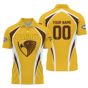 Hawthorn Hawks AFL Exclusive Logo Polo Shirt QTVA250625AFL03HAW-PL