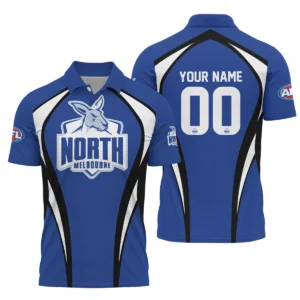 North Melbourne Kangaroos AFL Exclusive Logo Polo Shirt QTVA250625AFL03NMFC-PL