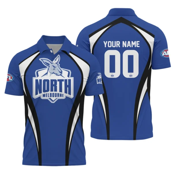 North Melbourne Kangaroos AFL Exclusive Logo Polo Shirt QTVA250625AFL03NMFC-PL