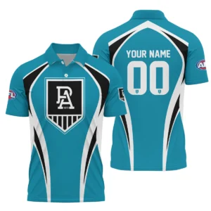 Port Adelaide Power AFL Exclusive Logo Polo Shirt QTVA250625AFL03PORT-PL