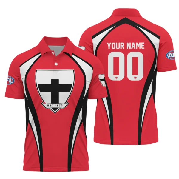 St Kilda Saints AFL Exclusive Logo Polo Shirt QTVA250625AFL03STK-PL