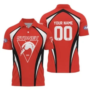 Sydney Swans AFL Exclusive Logo Polo Shirt QTVA250625AFL03SYD-PL