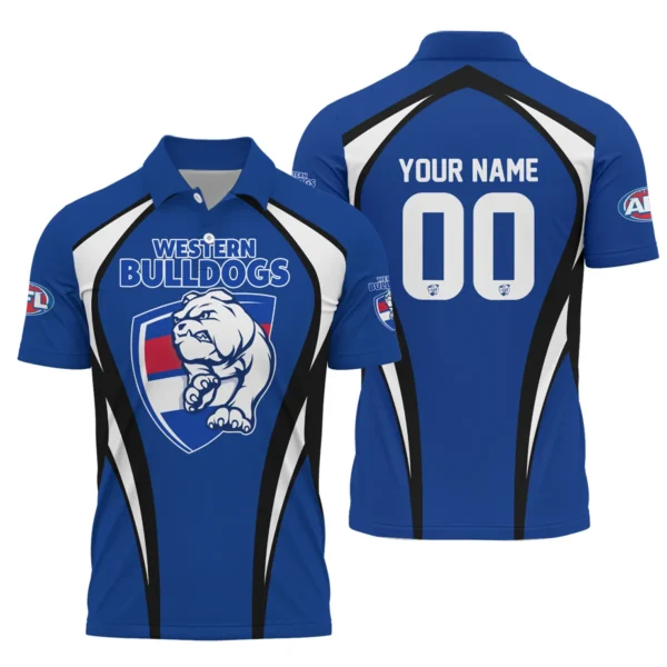 Western Bulldogs AFL Exclusive Logo Polo Shirt QTVA250625AFL03WB-PL