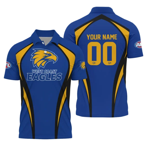 West Coast Eagles AFL Exclusive Logo Polo Shirt QTVA250625AFL03WCE-PL