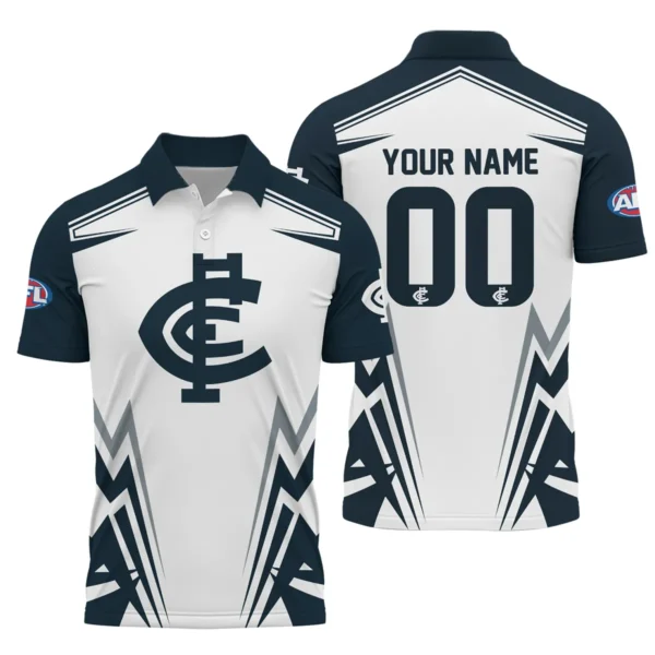 Carlton Blues AFL Exclusive Logo Polo Shirt QTVA270625AFL04CARL-PL