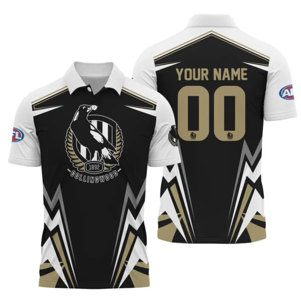 Collingwood Magpies AFL Exclusive Logo Polo Shirt QTVA270625AFL04COLL-PL