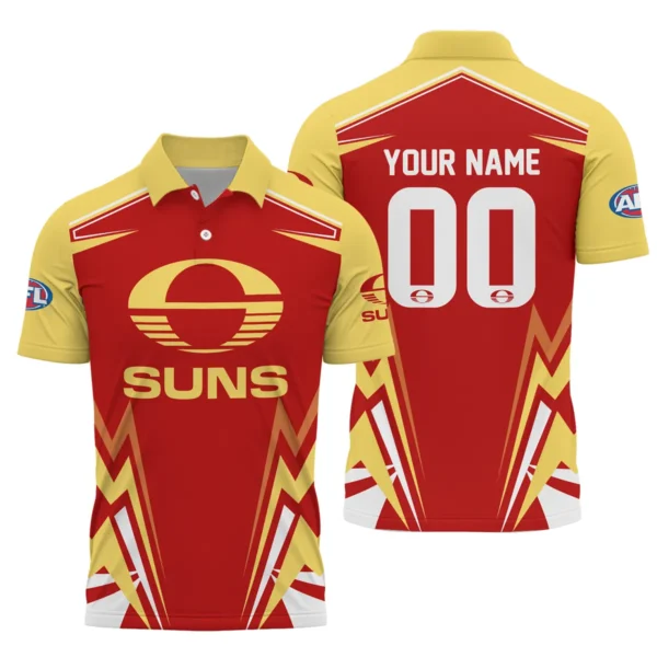Gold Coast SUNS AFL Exclusive Logo Polo Shirt QTVA270625AFL04GCFC-PL