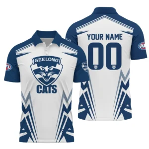 Geelong Cats AFL Exclusive Logo Polo Shirt QTVA270625AFL04GEEL-PL