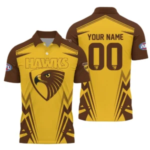 Hawthorn Hawks AFL Exclusive Logo Polo Shirt QTVA270625AFL04HAW-PL