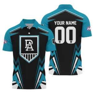 Port Adelaide Power AFL Exclusive Logo Polo Shirt QTVA270625AFL04PORT-PL