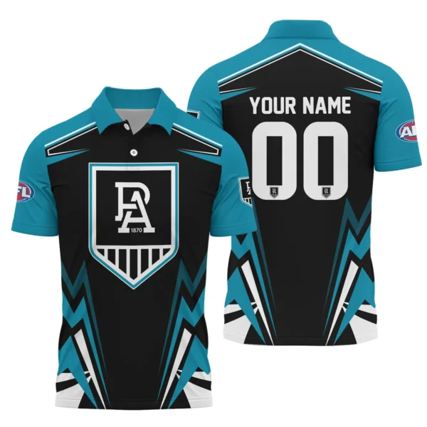 Port Adelaide Power AFL Exclusive Logo Polo Shirt QTVA270625AFL04PORT-PL