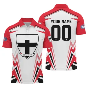 St Kilda Saints AFL Exclusive Logo Polo Shirt QTVA270625AFL04STK-PL