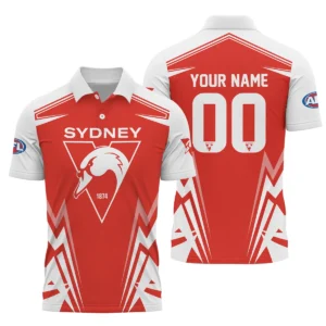 Sydney Swans AFL Exclusive Logo Polo Shirt QTVA270625AFL04SYD-PL