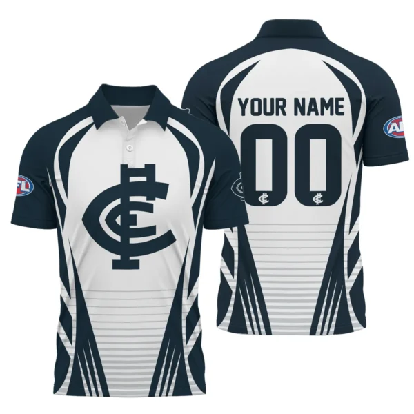 Carlton Blues AFL Exclusive Logo Polo Shirt QTVA280625AFL05CARL-PL