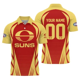 Gold Coast SUNS AFL Exclusive Logo Polo Shirt QTVA280625AFL05GCFC-PL