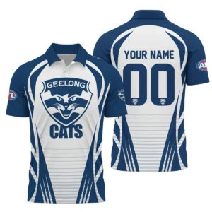 Geelong Cats AFL Exclusive Logo Polo Shirt QTVA280625AFL05GEEL-PL