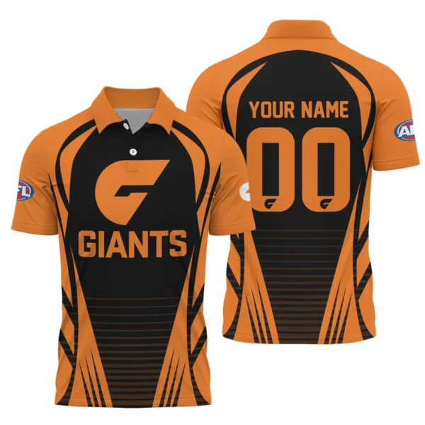 GWS Giants AFL Exclusive Logo Polo Shirt QTVA280625AFL05GWS-PL