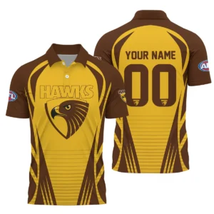Hawthorn Hawks AFL Exclusive Logo Polo Shirt QTVA280625AFL05HAW-PL