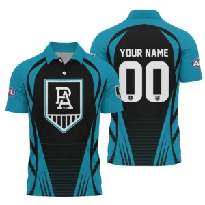 Port Adelaide Power AFL Exclusive Logo Polo Shirt QTVA280625AFL05PORT-PL