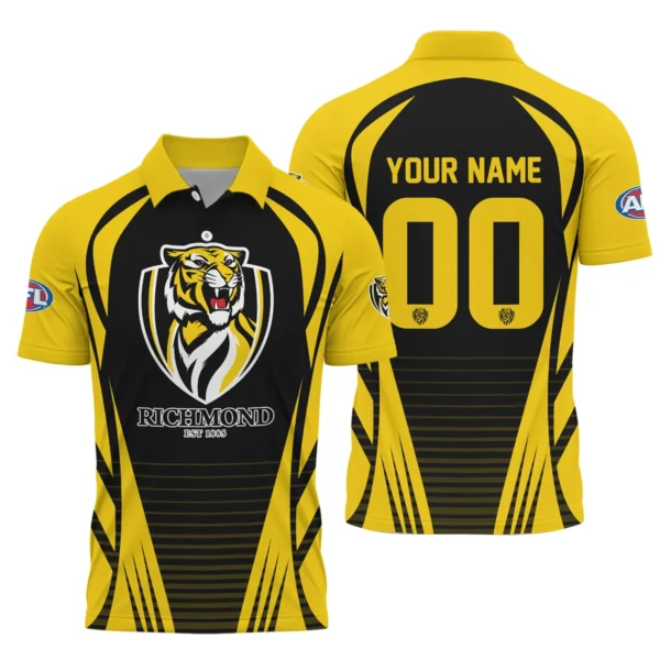 Richmond Tigers AFL Exclusive Logo Polo Shirt QTVA280625AFL05RICH-PL