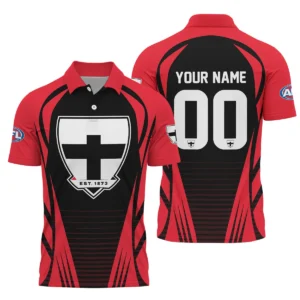 St Kilda Saints AFL Exclusive Logo Polo Shirt QTVA280625AFL05STK-PL
