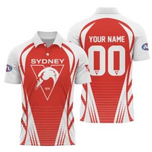 Sydney Swans AFL Exclusive Logo Polo Shirt QTVA280625AFL05SYD-PL