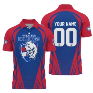 Western Bulldogs AFL Exclusive Logo Polo Shirt QTVA280625AFL05WB-PL
