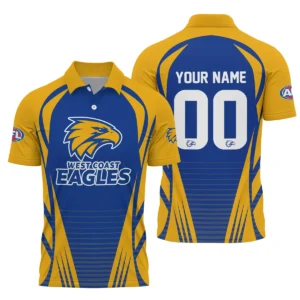 West Coast Eagles AFL Exclusive Logo Polo Shirt QTVA280625AFL05WCE-PL