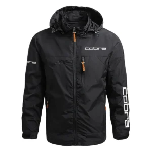 Cobra Golf Exclusive Logo Waterproof Outdoor Jacket QTGF210525A2CB - Black