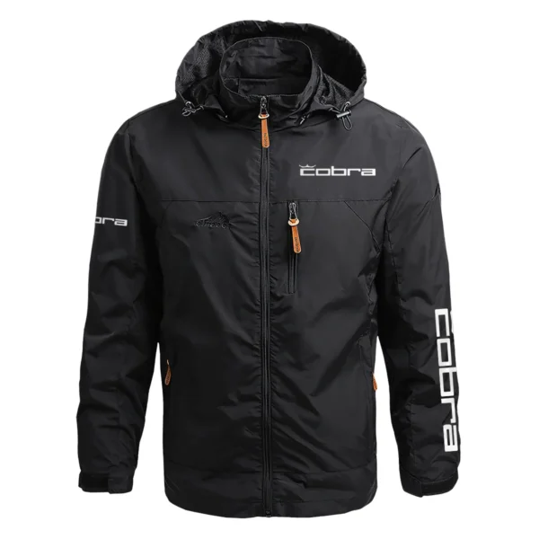 Cobra Golf Exclusive Logo Waterproof Outdoor Jacket QTGF210525A2CB - Black