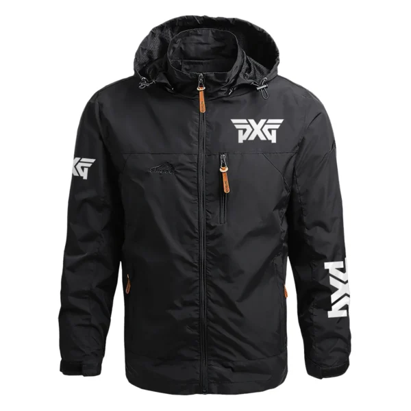 PXG Exclusive Logo Waterproof Outdoor Jacket QTGF210525A2PXG - Black