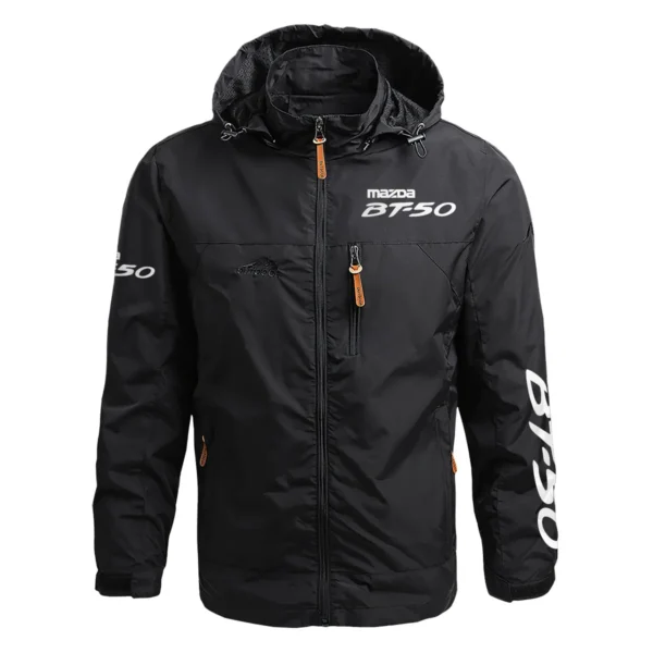 Mazda BT-50 Exclusive Logo Waterproof Outdoor Jacket QTUT170525A2MBT - Black